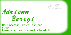 adrienn beregi business card